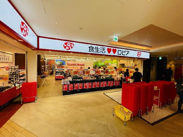 周辺環境:ロピア横浜羽沢店(羽沢横浜国大駅から徒歩3分の距離にあるスーパー。精肉・鮮魚・青果に強く、惣菜やミールキットも充実。)