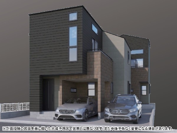 外観:重厚感があり落ち着いた印象を与えるブラックをメインとしたモダンな外観。汚れが目立ちにくいのも魅力。