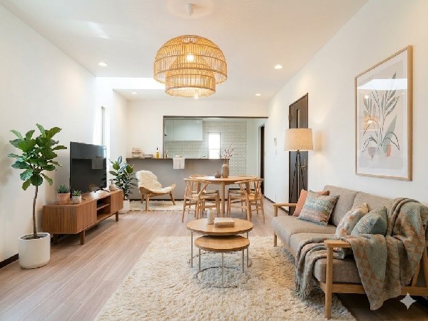 本画像はAIがCGで家具作成しています。現地に家具は設置されておらず販売価格に含まれておりません。  