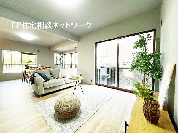 23.8帖の広々ＬＤＫ。導線もしっかりと取れているので、ソファーなどの家具もしっかりと配置できます。