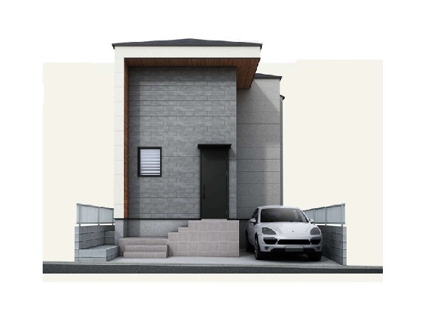 外観:閑静な住宅地に馴染む落ち着いた色合いの外観。長く住んでも飽きのこないシンプルな色目です。