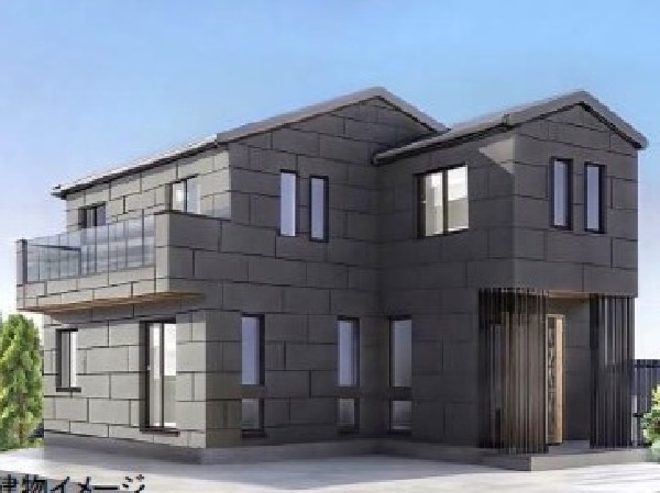 外観:黒を基調にしたモダンな外観で、長く愛着を持って住むからこそシンプルなデザインに仕上げました。