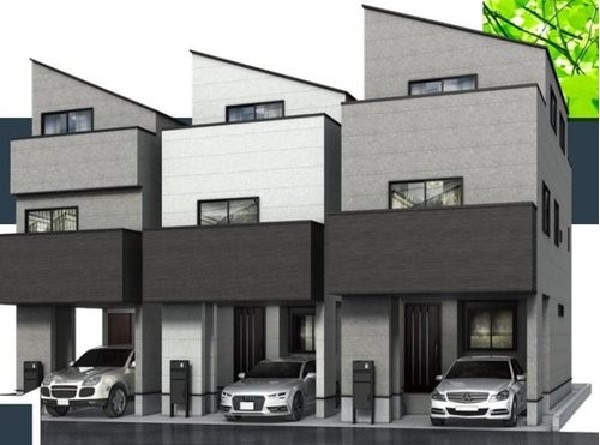 外観:閑静な住宅地に馴染む落ち着いた色合いの外観。長く愛着を持って住むからこそシンプルな色目に仕上げました。